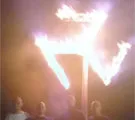 Burning Neo-Nazi Symbols